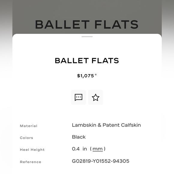 NWT Chanel - Ballerina in black Napa/patent leather, size 37 (US7). - Picture 2 of 7